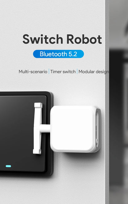 Tuya Bluetooth Type-C 5V Rechargeable 5.2 Smart Switch Fingerbot Plus Robot Button Pusher Arm Switch Support Alexa Google Home