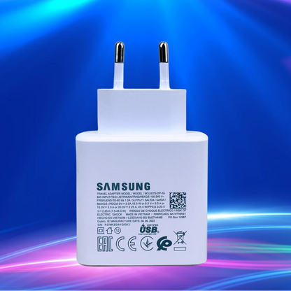 Original Samsung 45W Charger Type C EU Super Fast Charge Adapter For Galaxy Z Flip Fold 5 4 3 2 S24 S23 S22 Note20 Ultra Plus
