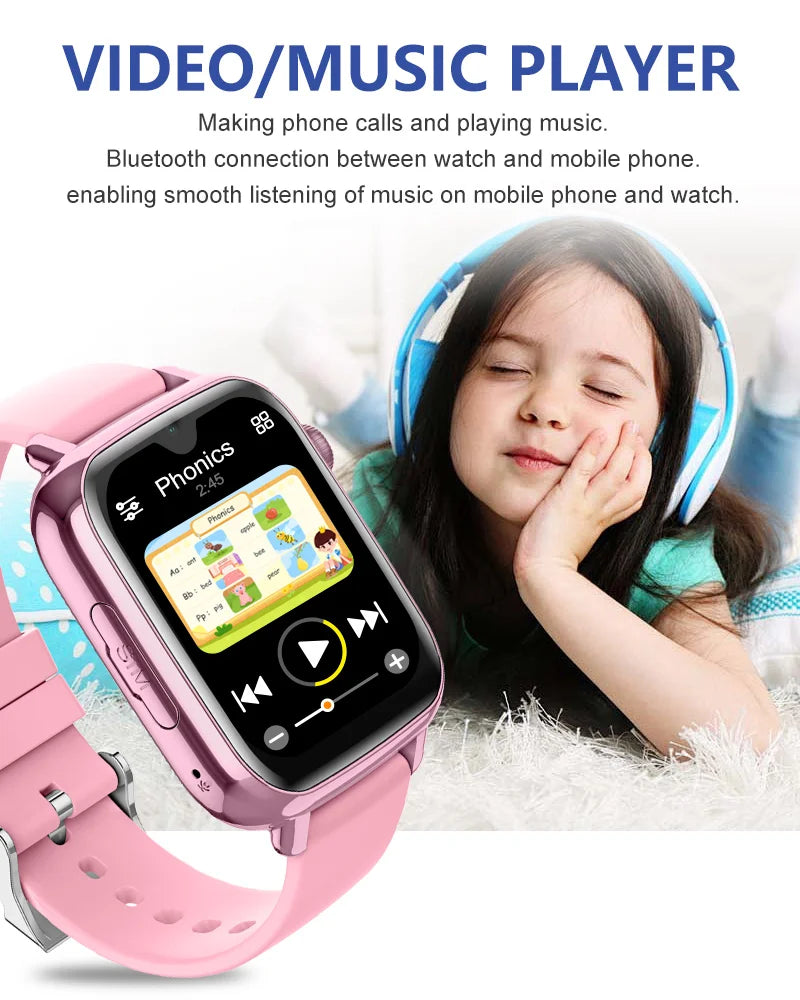 Wonlex KT34 Children's Smart Watch 4G WiFi Video Call Kids Watch GPS Tracker Google Store APP Download Kids SmartWatch WhatsApp