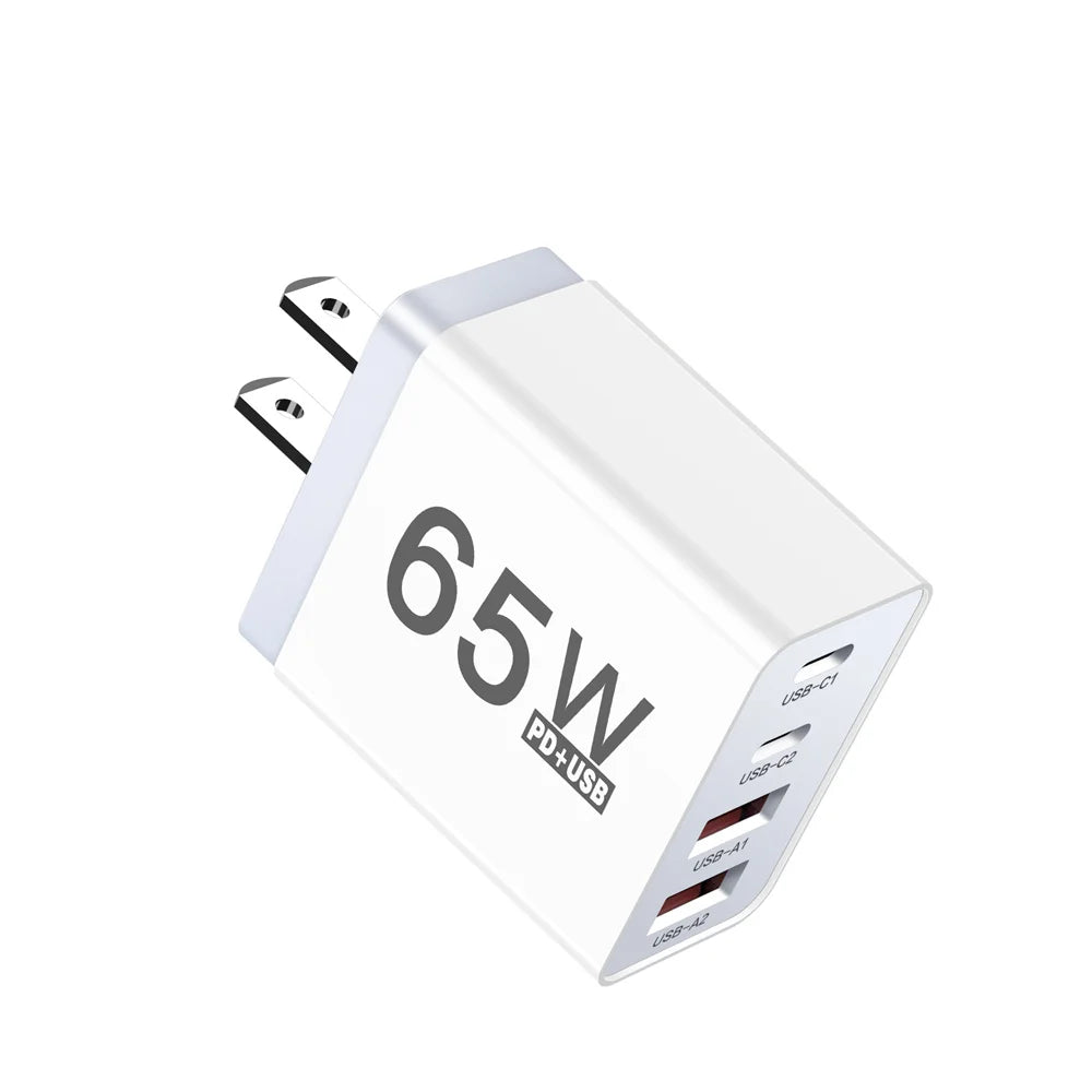 AU Plug USB Type C Fast Charger 65W PD Quick Charge Wall Adapter for iPhone Samsung Xiaomi Redmi Mobile Phone USB Charger EU UK
