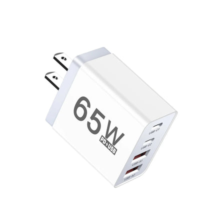 AU Plug USB Type C Fast Charger 65W PD Quick Charge Wall Adapter for iPhone Samsung Xiaomi Redmi Mobile Phone USB Charger EU UK
