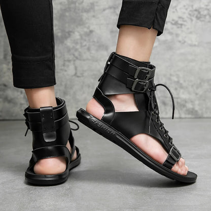 Men Trending Sandals Summer Outdoor Leisure Non-Slip Beach Luxury Sandals Fashion Breathable Brand Shoes Men Slippers