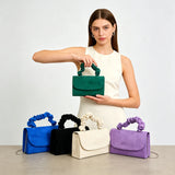 Faux-Suede Evening Handbag — view 8