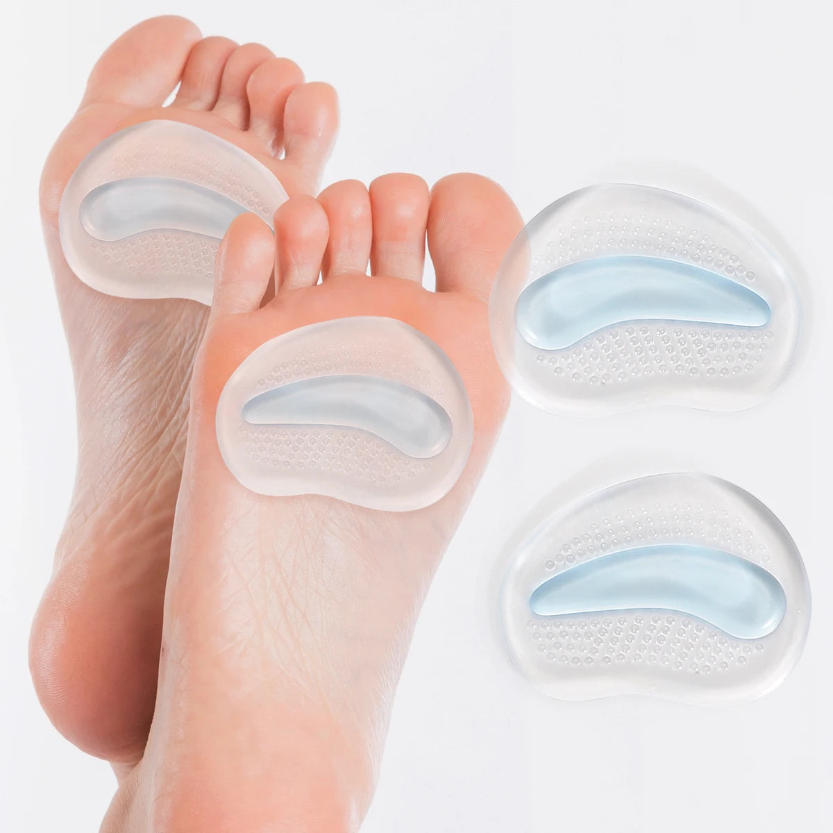 Thickened Half A yard Pad High Heels Insole Forefoot Pad Silicone Forefoot Pad Ladies Sandal Anti-skid Pad Anti-pain