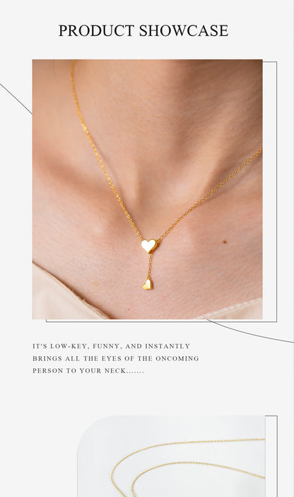 ANDYWEN 925 Sterling Silver Transformer Adjustable Chain Heart Pendant Charm Necklace Drop Choker Resizable Women Luxury Jewekry
