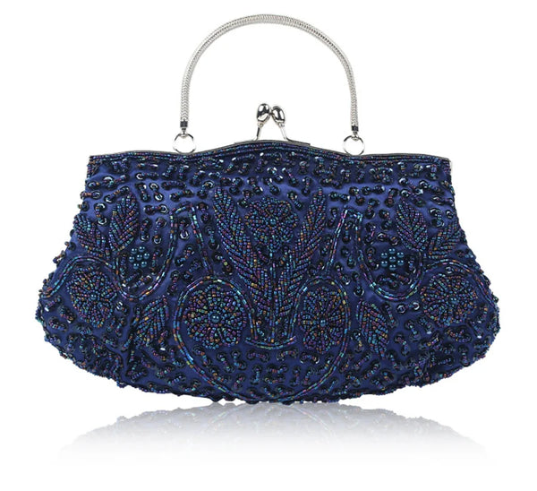 Beaded Embroidered Evening Clutch — view 1
