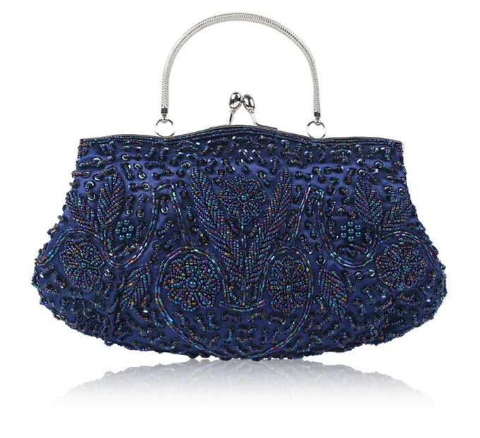 Beaded Embroidered Evening Clutch — view 1