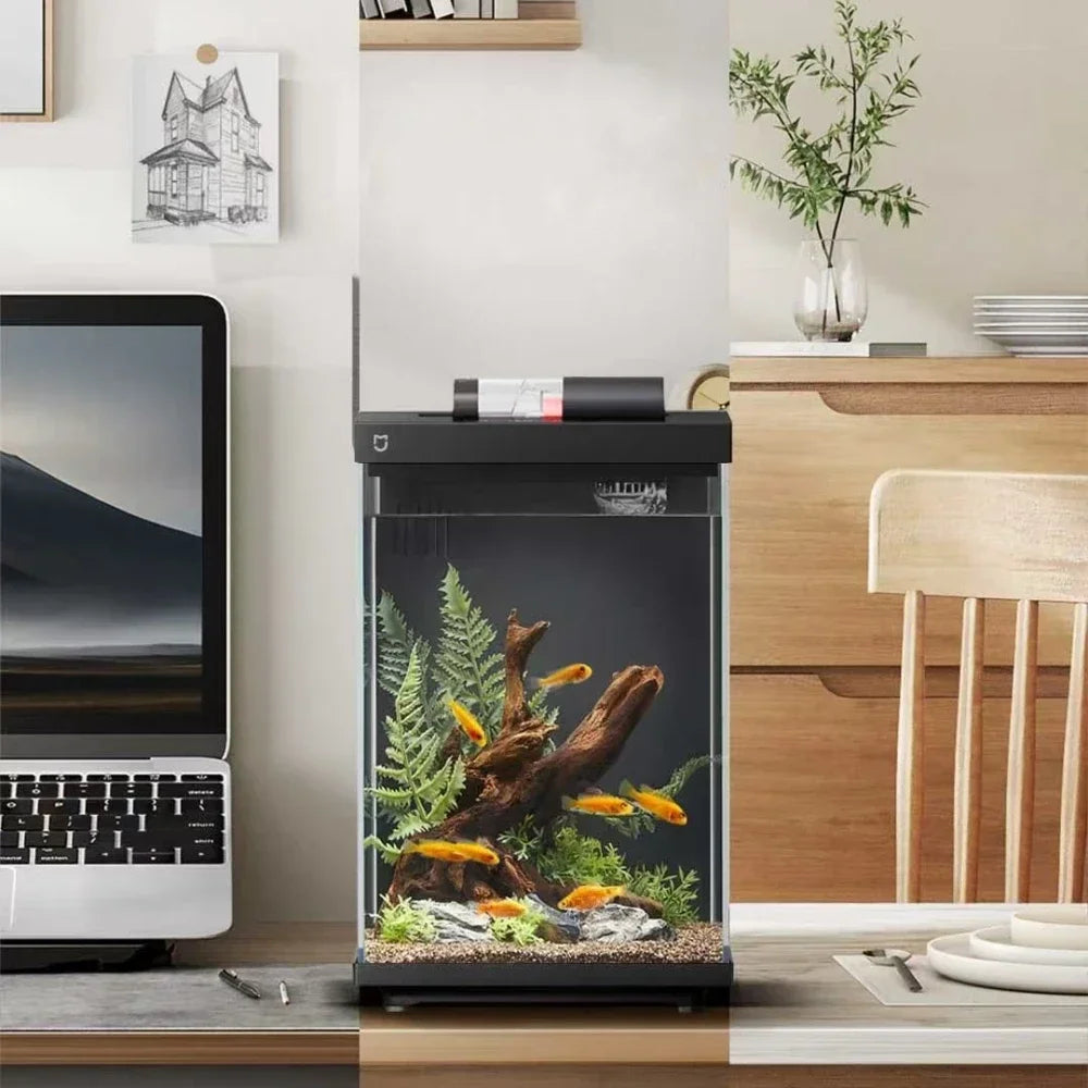 Xiaomi Mijia Smart Desktop Aquarium 10L Smart Fish Tank  App Control Feeding Pro Filtration Mi Home Compatible No Assembly