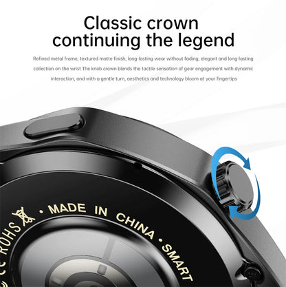 BOXUXING 2026 New Smart Watch Men Watch 5 Pro AMOLED HD Screen Bluetooth Call GPS Trajectory NFC Heart Rate Compass SmartWatches