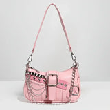 Y2K Rivet Chain Shoulder Bag — view 8