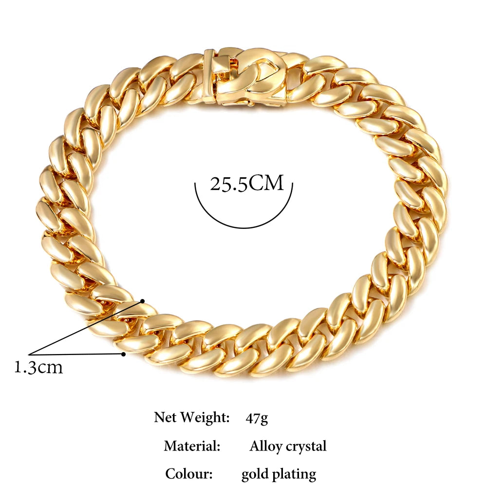 Bling Golden Cuban Chain Anklet For Women Girls HipHop Iced Out full Rhinestone Paved Cuban Summer Beach Anklet Bracelet Jewelry