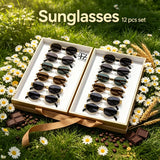 Oval & Geometric Sunglasses Set — view 1