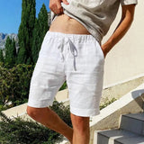 Men's Linen-Blend Beach Shorts — view 8