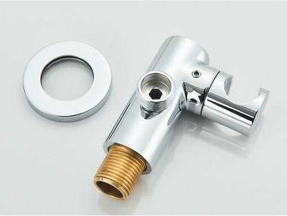 Brushed Gold Handheld Shower Bathroom Shower Faucet Hot & Cold Water Tap Brass Shower Holder 1.5M Hose Brass Shower Valve
