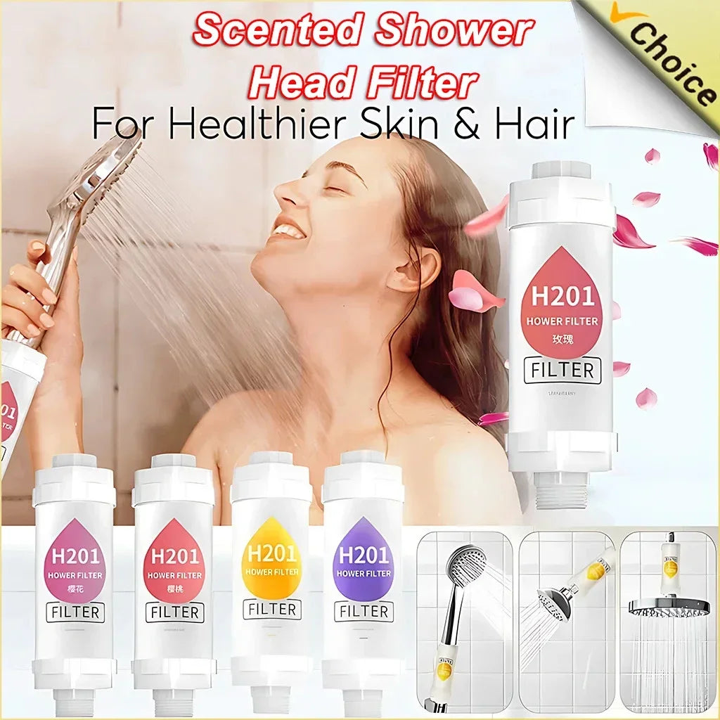20PCS Scented Shower Head Filter Water Softener Removal Shower Purifier Bathroom Accessories,Shower Filter Replacement