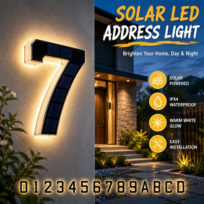 Solar House Number Light — product image
