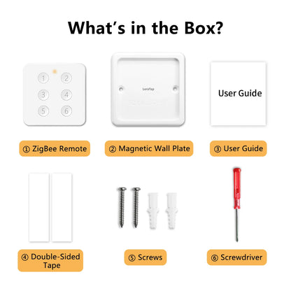 Tuya Smart Life ZigBee 3.0 Wireless Portable Pushbutton 1,2,3,4 Gang Remote Controller Scene Switch