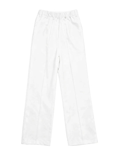 Women's High-Waisted Straight-Leg Trousers Formal Office Trousers Slim-Fit Cut Classic Solid-Colour Suit Trousers