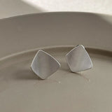 Brushed Geometric Earrings — view 25