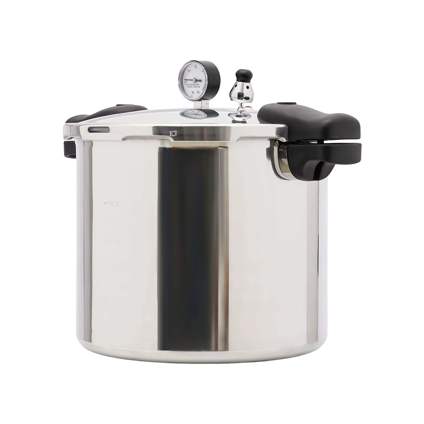 22L Aluminium Alloy Pressure Canner 90Kpa Thickened Explosion-proof Pressure Cooker Pot with Pressure Gauge and Safety Valve