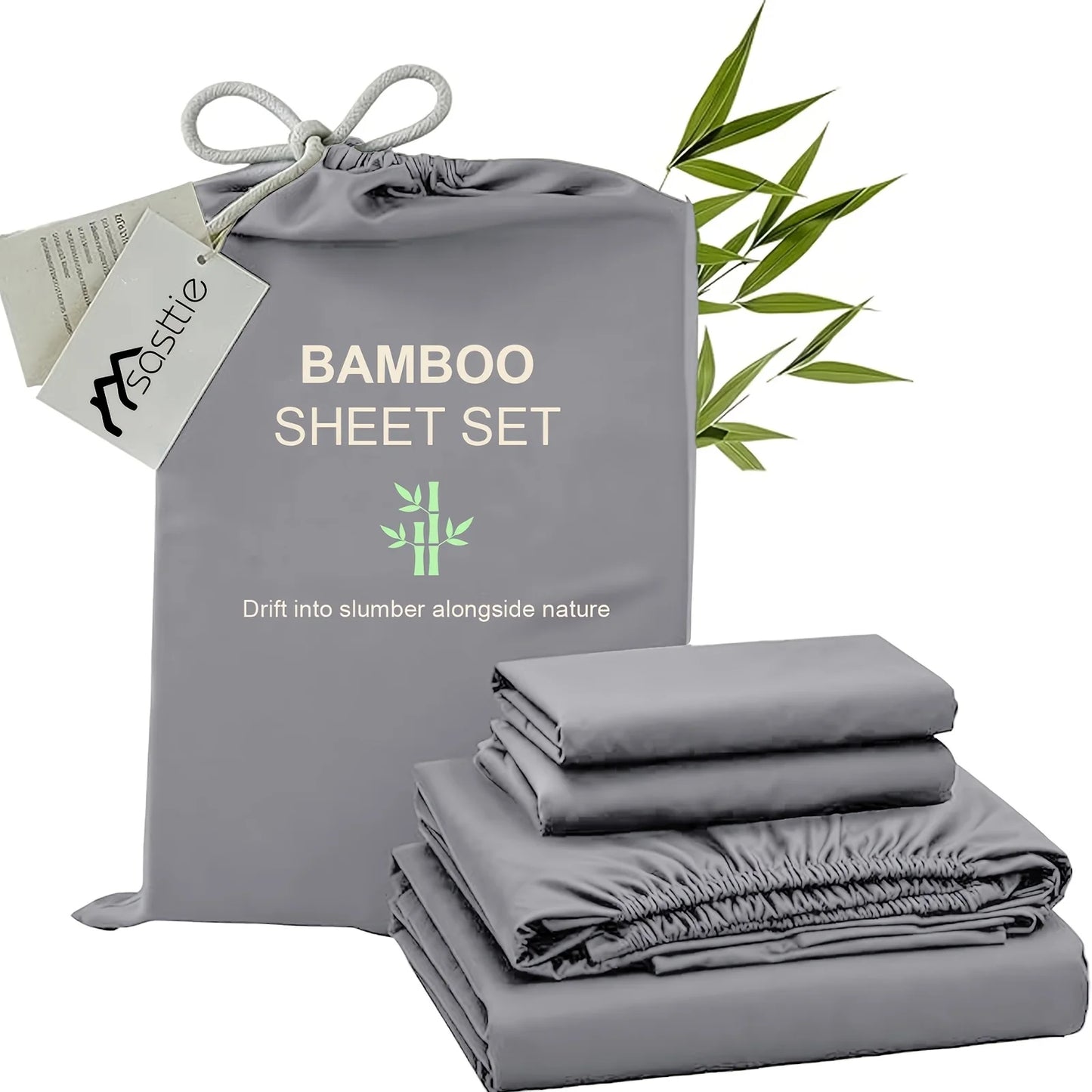 Cooling Bamboo Bed Sheet Set-Bamboo Bed Sheet-Ultra Soft & Breathable Daybed Set-Deep Pocket Up to 16" Hotel Soft Bedding-Perfect for Hot Sleepers Bamboo Bedding Sheets Set - Double Stitching, Lifetime Quality Promise