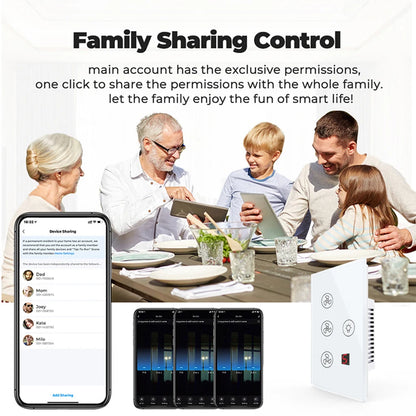 tuya Zigbee Smart fan switch Network connection APP remote control Alexa and Google Assistant AC110V 220V voice control