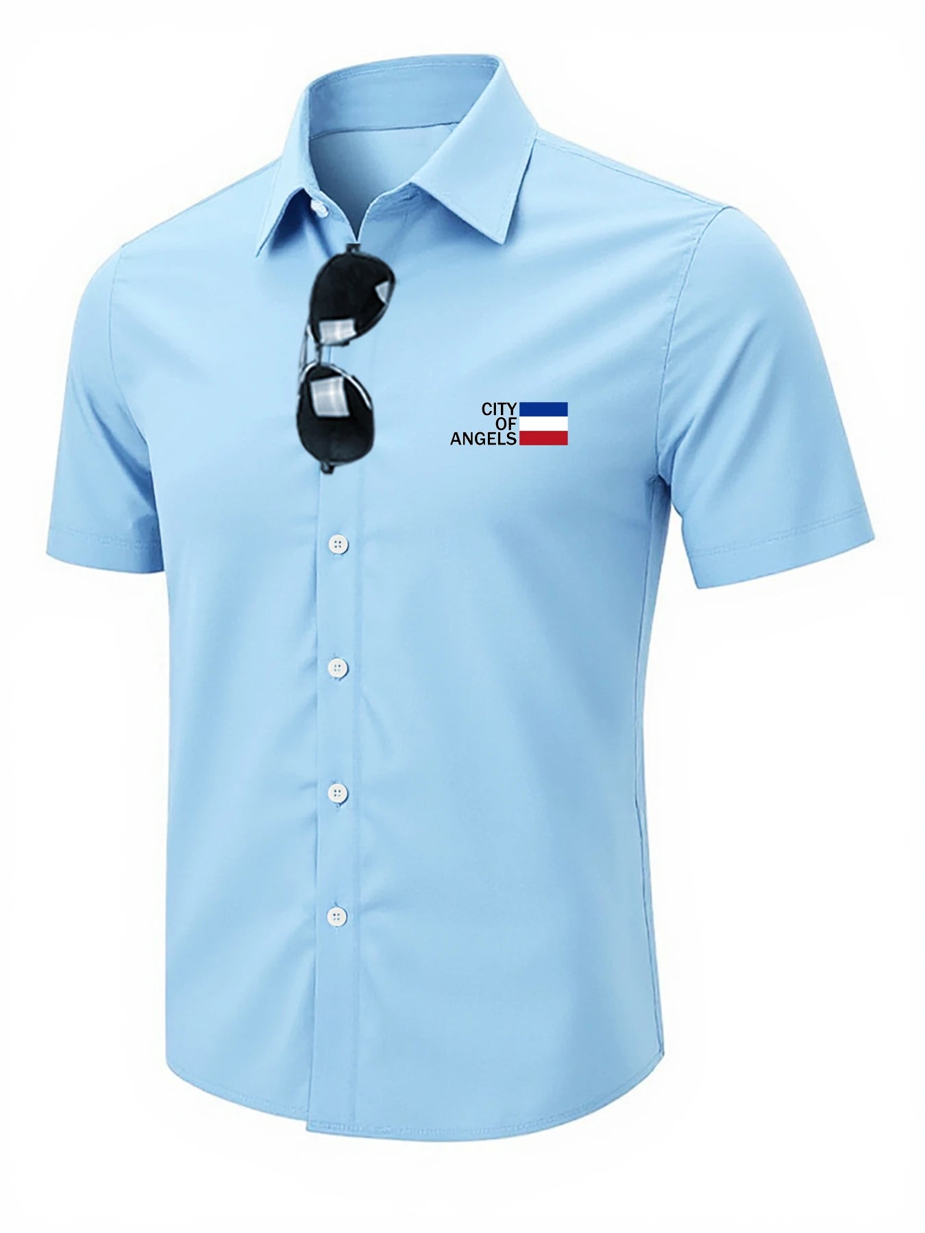 Europe and the United States men's summer casual loose cardigan men's short-sleeved shirt trend Men T-Shirt casual shirt