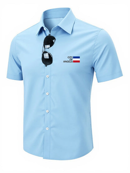 Europe and the United States men's summer casual loose cardigan men's short-sleeved shirt trend Men T-Shirt casual shirt
