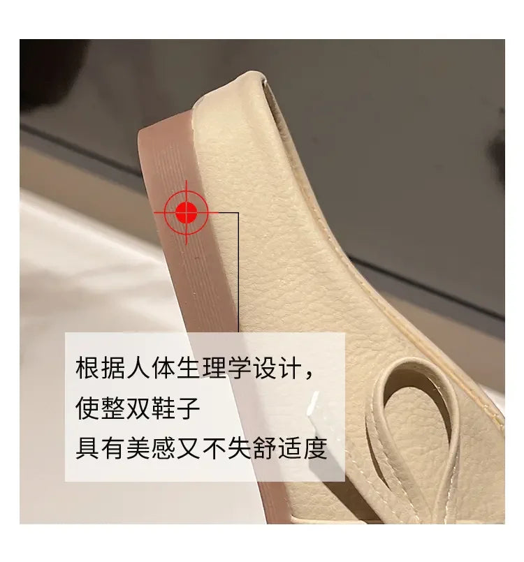 New Arrival Women Summer Mule Sandals Fashion Half Slippers Soft Sole Non Slip Casual Outdoor Beach Daily Shoes