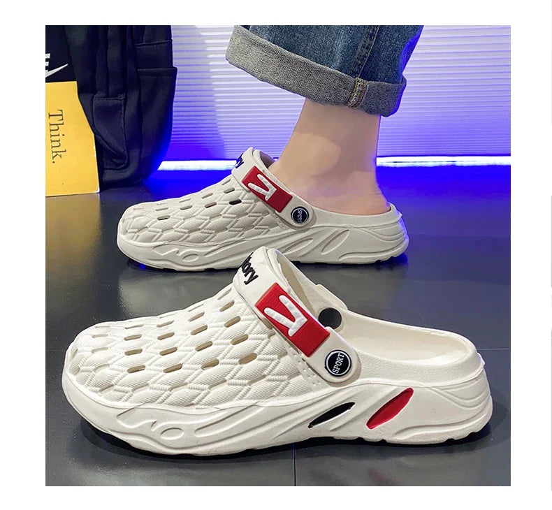 Flat Sandals Men Shoes 2025 Slippers Men Garden Platform Sandals Man Summer Sandals Male Sneakers Outdoor Flip Flops Home Clogs