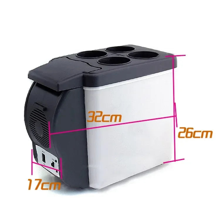 6L Portable Compact Mini Fridge 12V Car Refrigerator Freezer for Camping Traveling Electric Cool Box Summer Outdoor Fridge Amagi