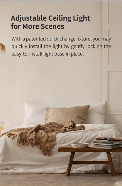 Global Version Yeelight Smart Ceiling Light RGB Wifi 18W/21W Dimmable 2700-6500K Ultra Slim Smart Voice Control Work with Mihome