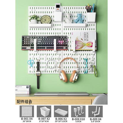 No-Holes Home Organization | This Wall Pegboard Displays & Organizes Your Daily Items & Electronics in Living Room/Study