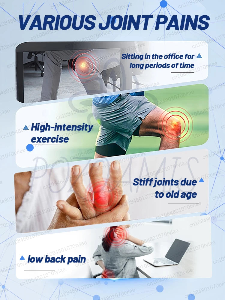 Blue light therapy relieves discomfort in hands, knees, and the whole body; suitable for everyone.