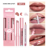 Matte Lip Liner & Gloss Set — 3 Pieces — view 7
