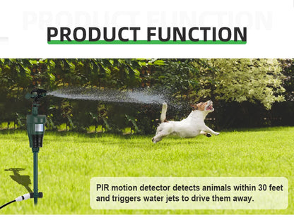 Motion Sprinkler Animal Deterrent Garden Pest Control Jet Spray Birds Repellent Driving Small Animals Repellent Used