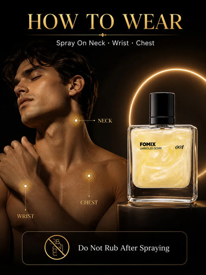 FOMIX 001 Napoleon Men’s Woody Perfume Long Lasting Citrus Aromatic Cologne Sweet Orange Lemon Jasmine Musk Coconut Woody Scent Eau De Parfum Spray Daily Office Date Travel Party Luxury Men Fragrance Gift for Him