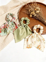Floral & Solid Shawl Scarf Set — view 5