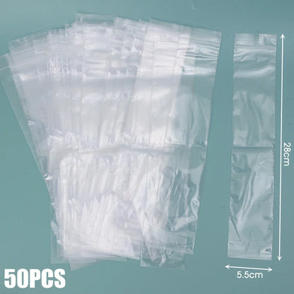 300/50Pcs Disposable Transparent Popsicle Bags Ice Cream Juice Yogurt Chocolate Ice Bags DIY Kitchen Accessories Cool Summer