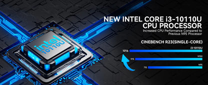 GMKtec G3 Pro Mini PC Intel i3-10110U Windows 11 Pro Mini PC 8GB DDR4 256GB PCIe M.2 SSD WiFi 6 BT5.2 Desktop Computer