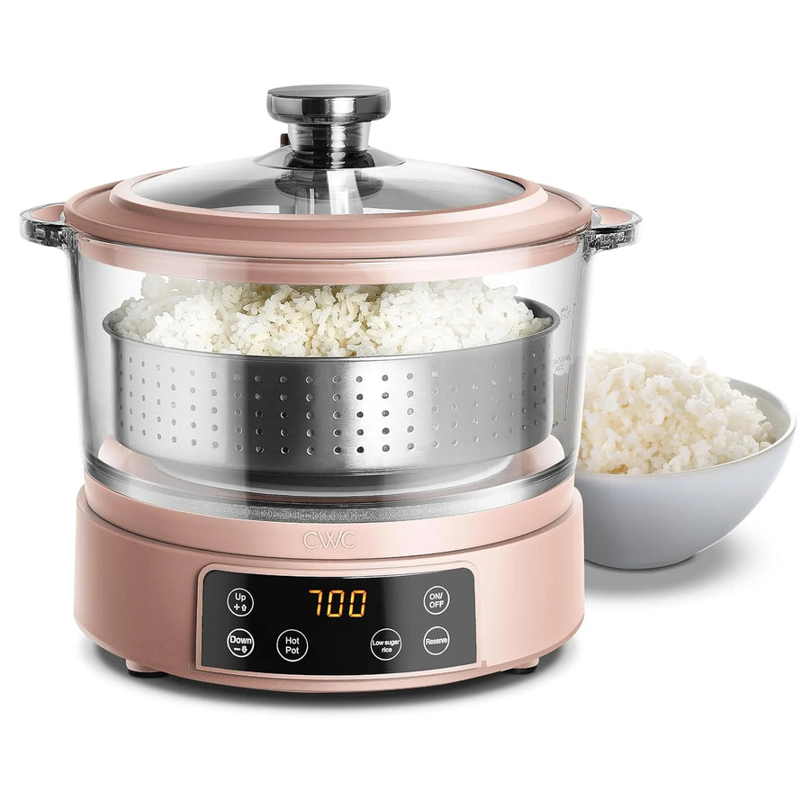 Glass-Bowl Rice Cooker & Steamer — product image