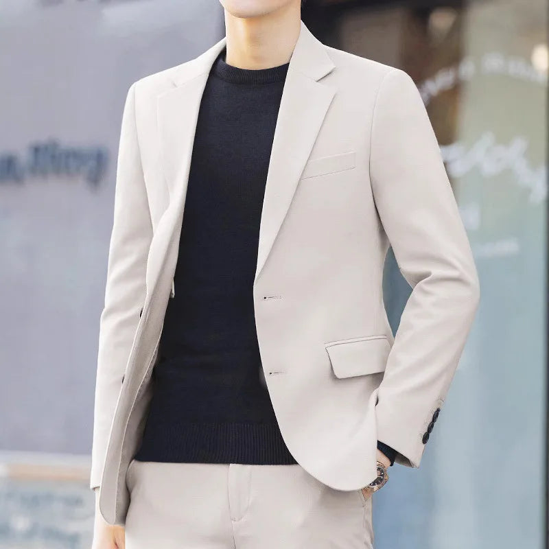 Blazer's New Men's Fashion Outdoor Travel Youth Wedding Campus Slimming Casual Korean-style Cool and Stylish Formal Wear Blazer