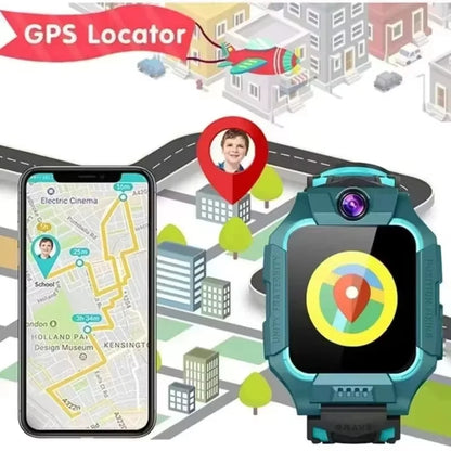 Lenovo 5G Kids Smart Watch 8K Camera SOS GPS Location Sim Card Call Waterproof Android Ios Child SmartWatch For Boys Girl