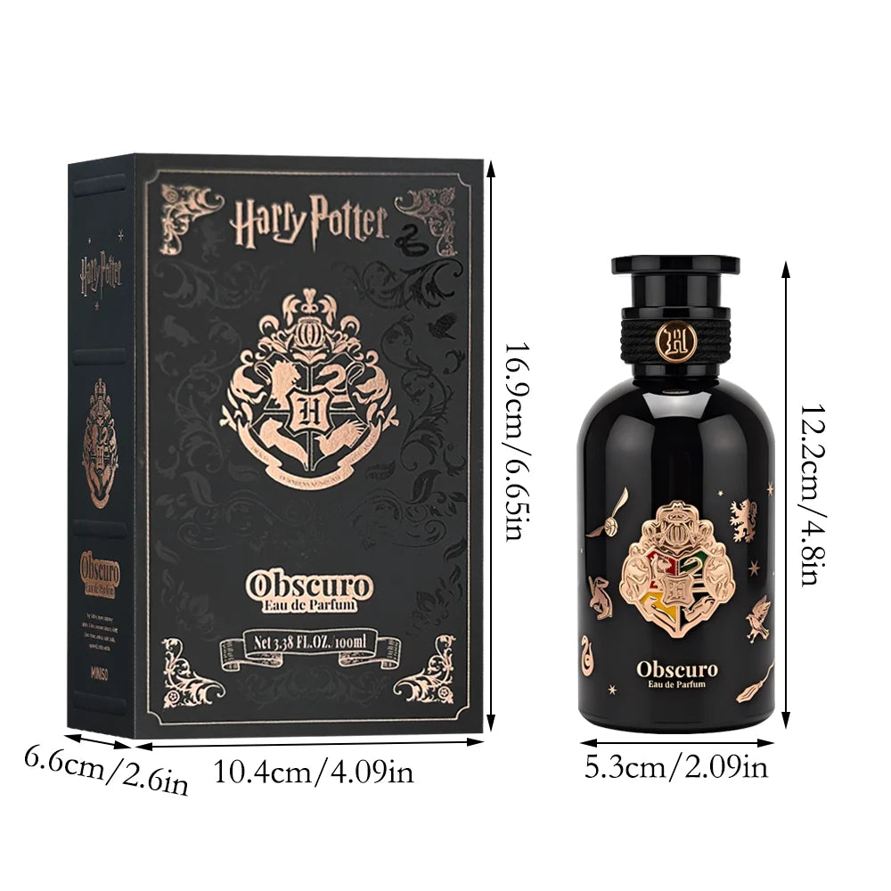 Miniso Harry Potter Obscuro Eau de Parfum 100ml, Floral Spicy Scent with Saffron, Amber, Vanilla, Clean, Vegan, Cruelty-Free, Unigue Single Item Floral Scents Perfume for Women's Fragrance Enthusiasts