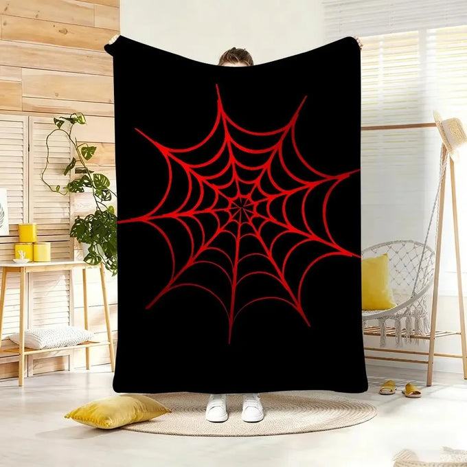 Spiderweb Flannel Throw Blanket — product image