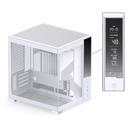 Jonsbo D34 MATX SeaviewRoom Chassis Support 280 Cold Row ATX Power Supply Type-C Digital Monitoring Screen Mini-ITX Desktop Case