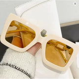 Oversized Square Gradient Fashion Glasses