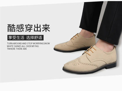Mens Navy Blue Suede Wingtip Derby Shoes Classic Lace Up Formal Casual Dress Shoes For Business Wedding Office Wear British