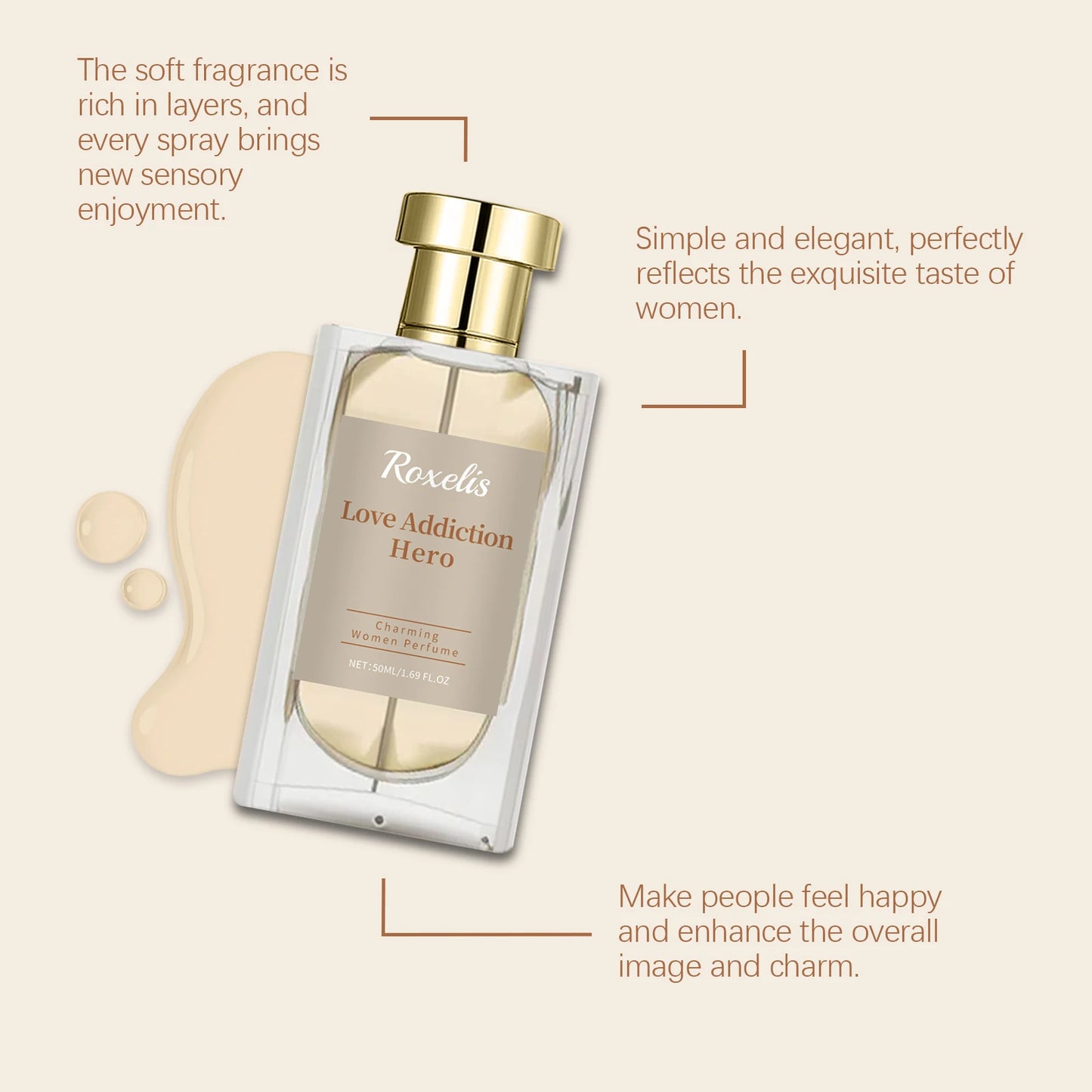Roxelis Campanula Women's Perfume Eau de Parfum Long-Lasting Bluebell Jasmine Musk Scent Fresh Elegant for Date Daily