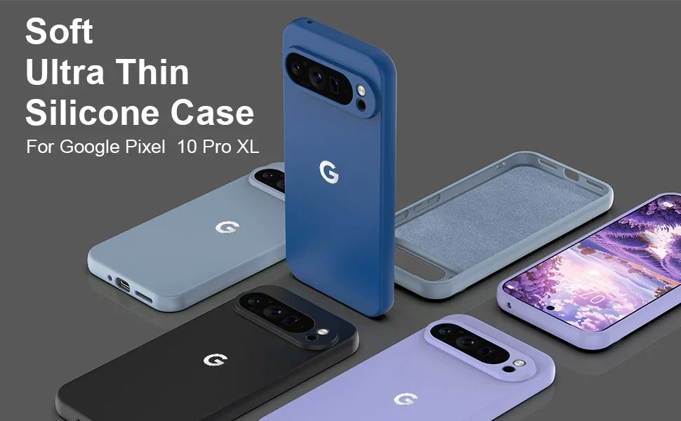 High Quality Skin-friendly Soft Silicone Anti-Drop Phone Case For Google Pixel 10A 10 9 Pro XL 8 7 6 A Shockproof Protect Cover